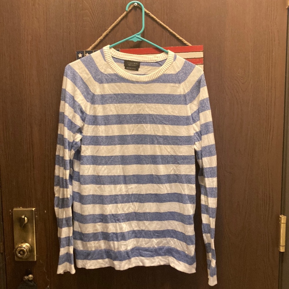 Zara Man striped top long sleeve M